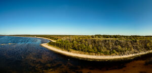 Aerial drone photo showing Türisalu cliff and coastline / Õhust tehtud droonifoto Türisalu pangast ja rannikust