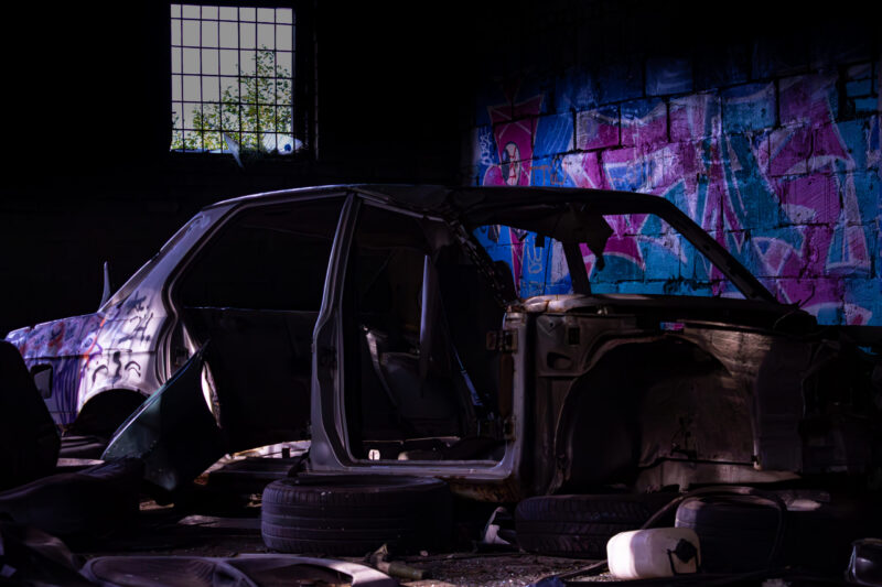 Mahajäetud Auto Vanas Peeter I merekindluses Urban Decay Car