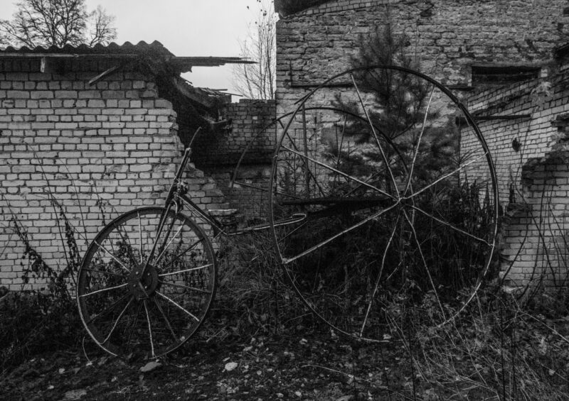 20th century ancient metal bicycle Estonia