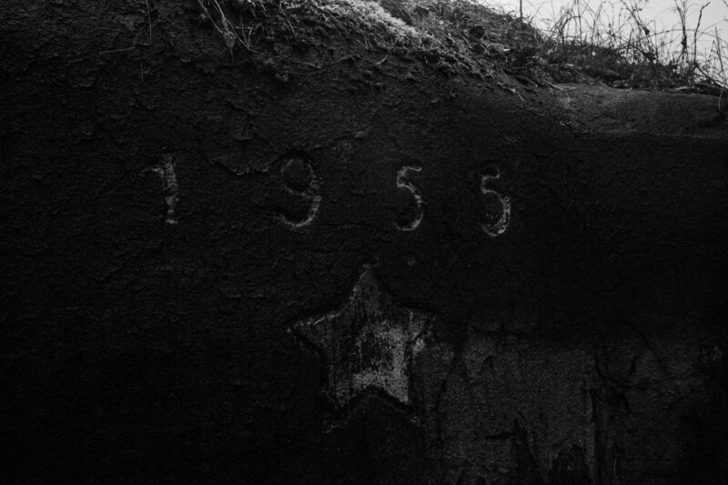 Soviet burned building Estonia